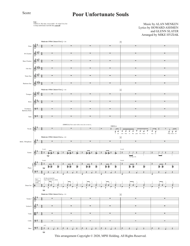 Poor Unfortunate Souls (arr. Mike Hyziak)