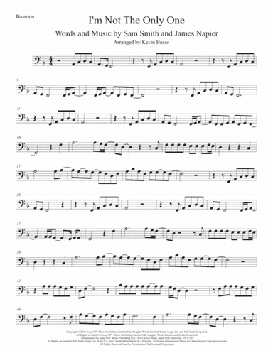 I'm Not The Only One (arr. Kevin Busse)