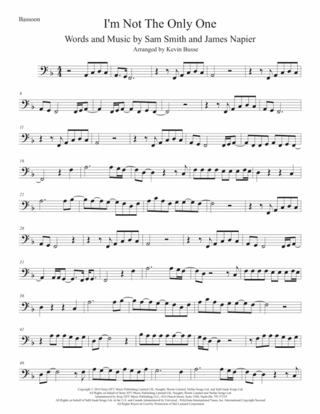I'm Not The Only One (arr. Kevin Busse)