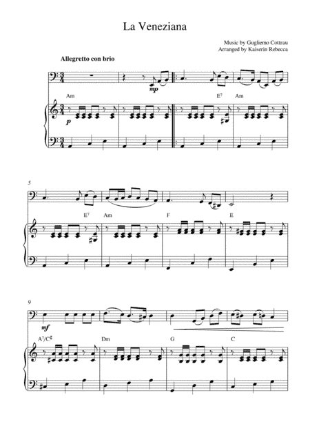 La Veneziana (arr. Kaiserin Rebecca)