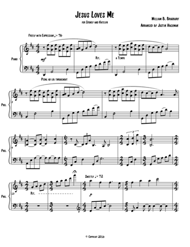 Jesus Loves Me (arr. Justin Hageman)