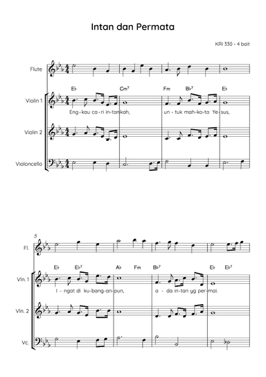 Intan dan Permata / Diamonds and Jewels (arr. Angie Wiranata)