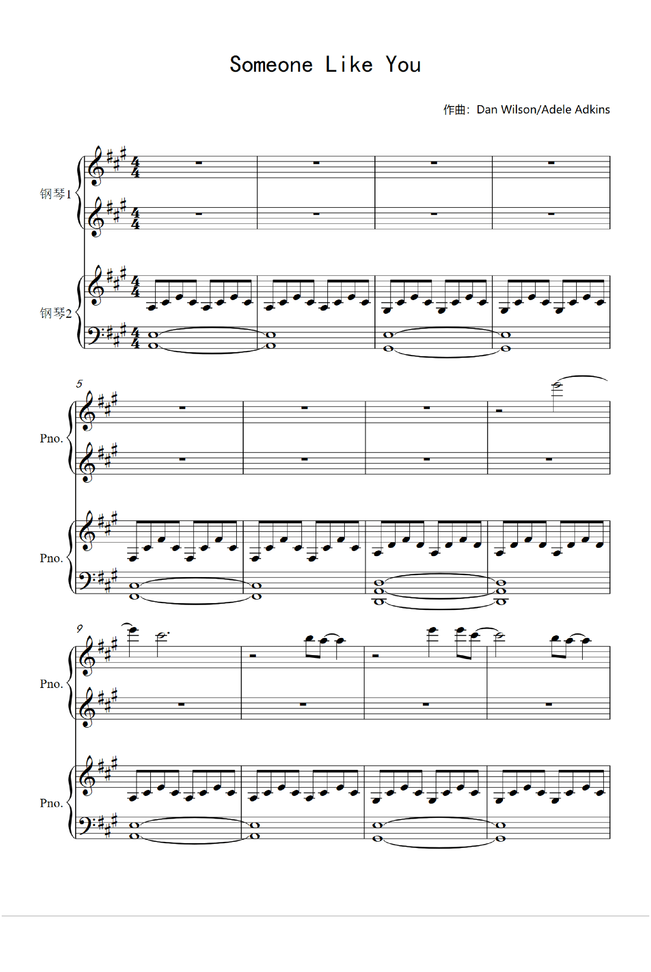 Someone Like You (arr. Adele Adkins)