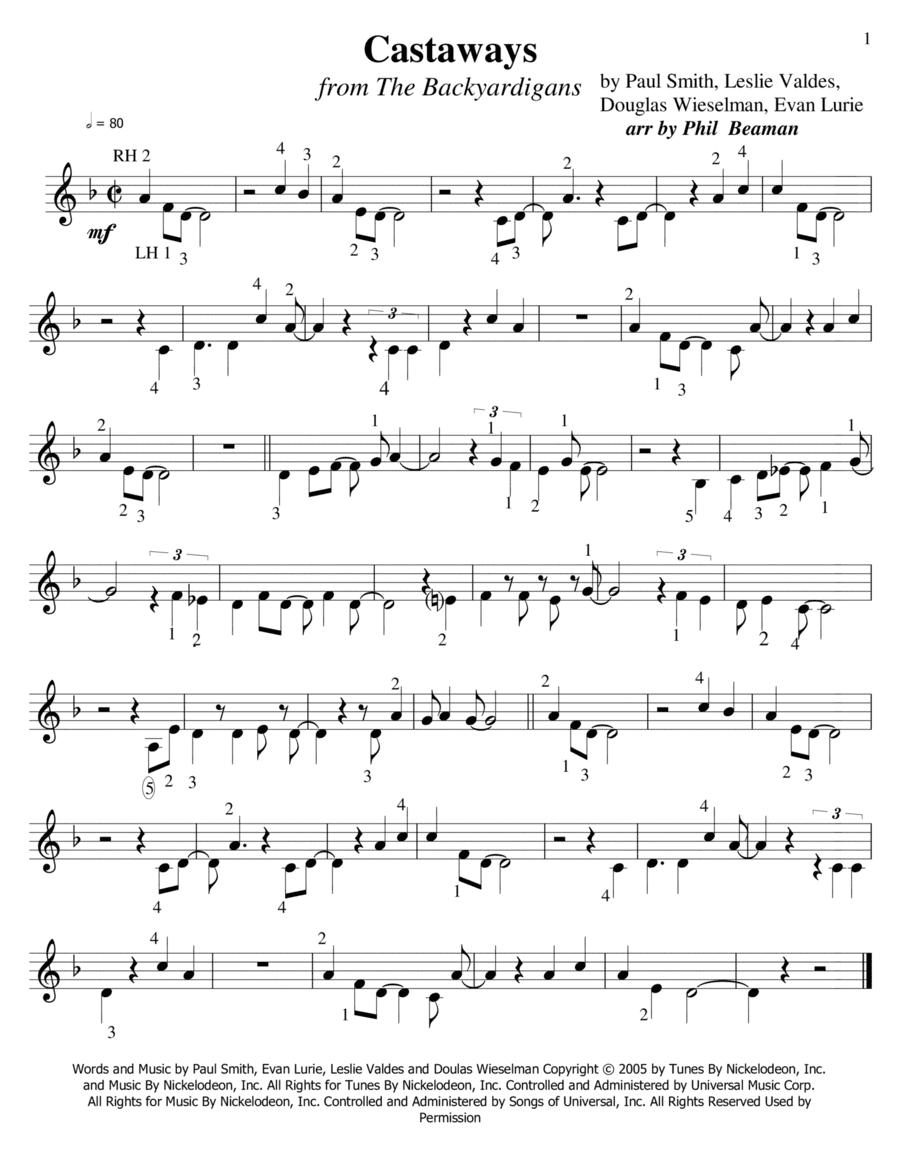 Castaways (arr. Phil Beaman)
