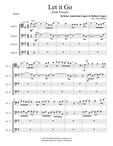 Let It Go (arr. Nick Halsey)