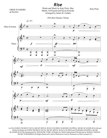 Rise (arr. James M. Guthrie, ASCAP)