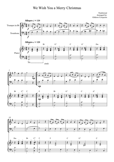 We Wish You a Merry Christmas (arr. Gildson Cerqueira)