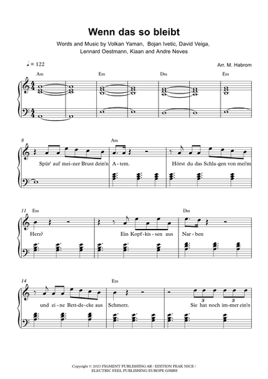 Wenn Das So Bleibt (arr. Michael Habrom)