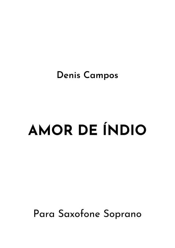 Amor De Indio (indian Love) (arr. Jireh J.)