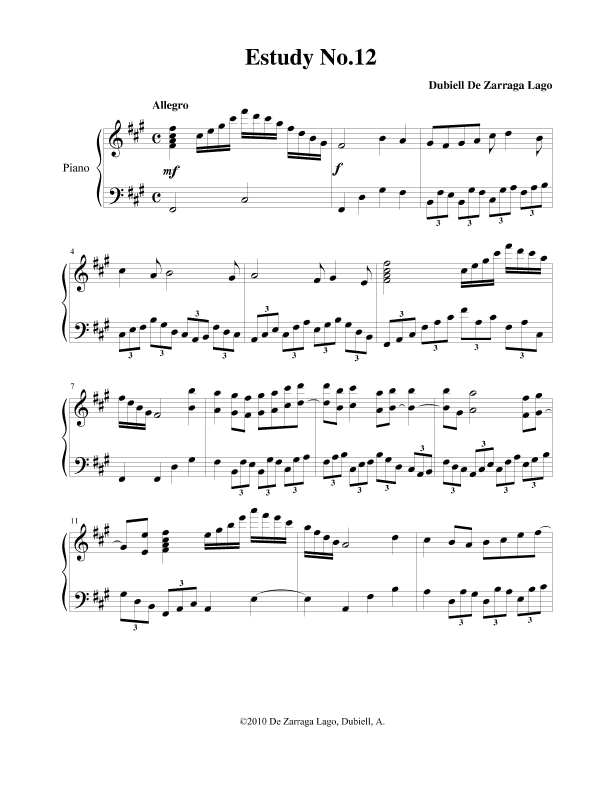 Ten Etudes No.12