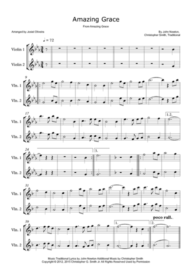 Amazing Grace (arr. Josiel Oliveira)