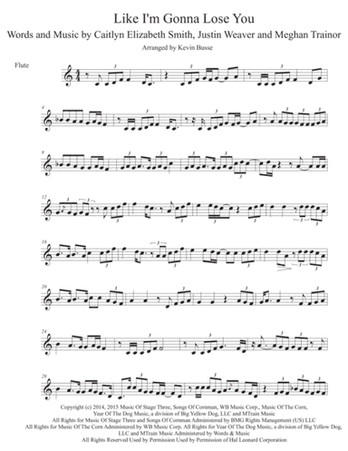 Like I'm Gonna Lose You (arr. Kevin Busse)