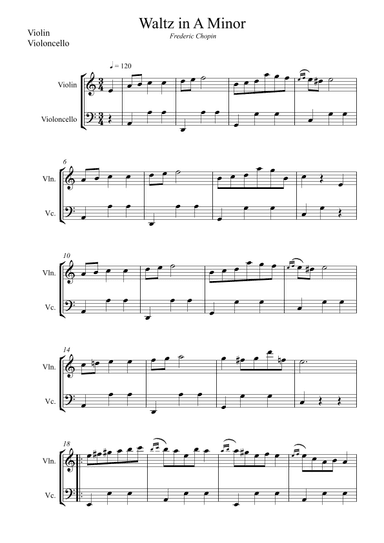 Waltz in A Minor (Chopin) (arr. Wesley S. SIlva)