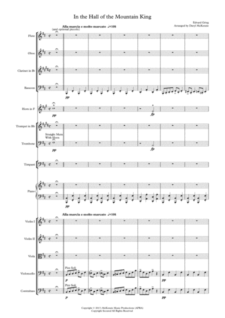 In The Hall of the Mountain King Chamber Orchestra (arr. Daryl McKenzie)