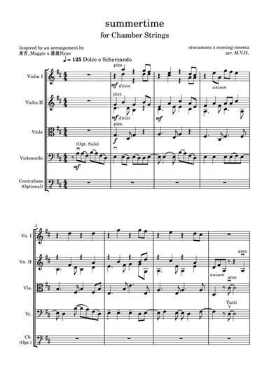 Summertime (arr. M.V. Hung)