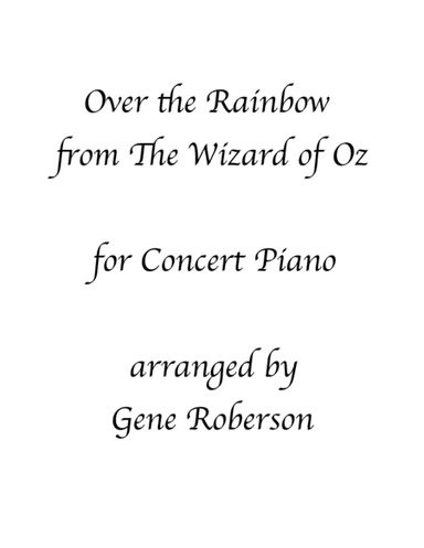 Over The Rainbow (from The Wizard Of Oz) (arr. Gene Roberson)