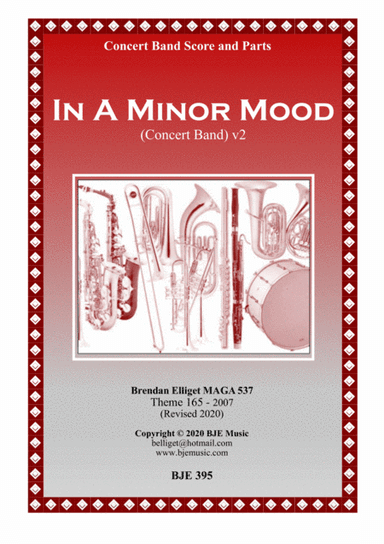 In A Minor Mood v2 - Concert Band Score and Parts PDF