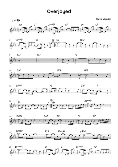 Overjoyed (arr. Paulo César Vitor)