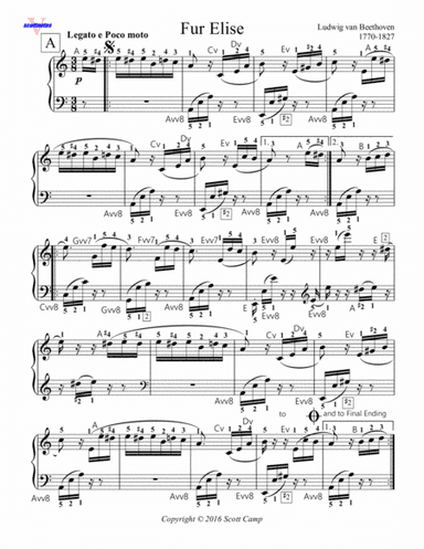Fur Elise (Complete) (arr. Scott Camp)
