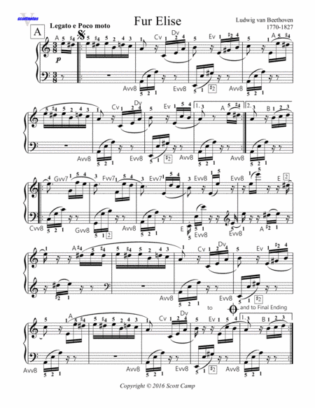 Fur Elise (Complete) (arr. Scott Camp)