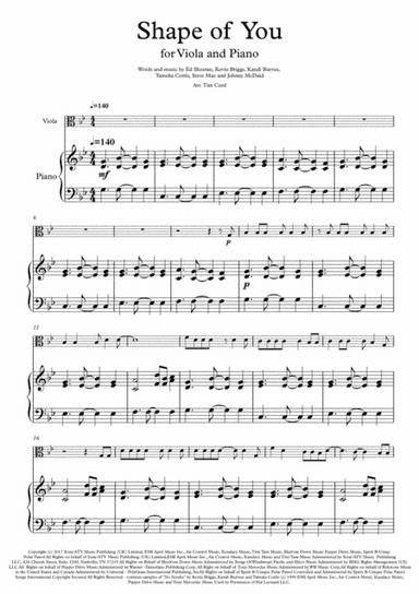 Shape Of You (arr. Tim Curd)