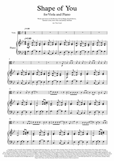 Shape Of You (arr. Tim Curd)