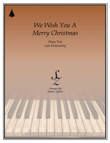 We Wish You A Merry Christmas (1 piano, 6 hands trio) (arr. Sandra Zylstra)