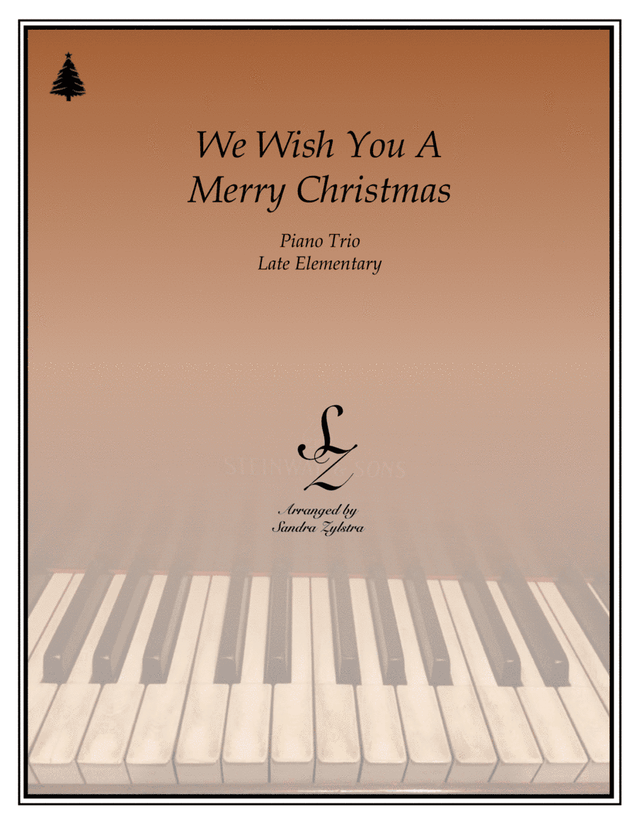 We Wish You A Merry Christmas (1 piano, 6 hands trio) (arr. Sandra Zylstra)