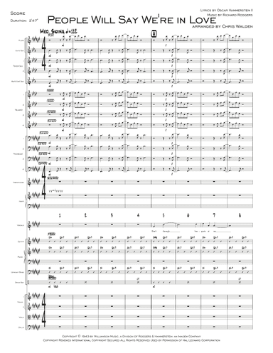 People Will Say We're In Love (arr. Chris Walden)