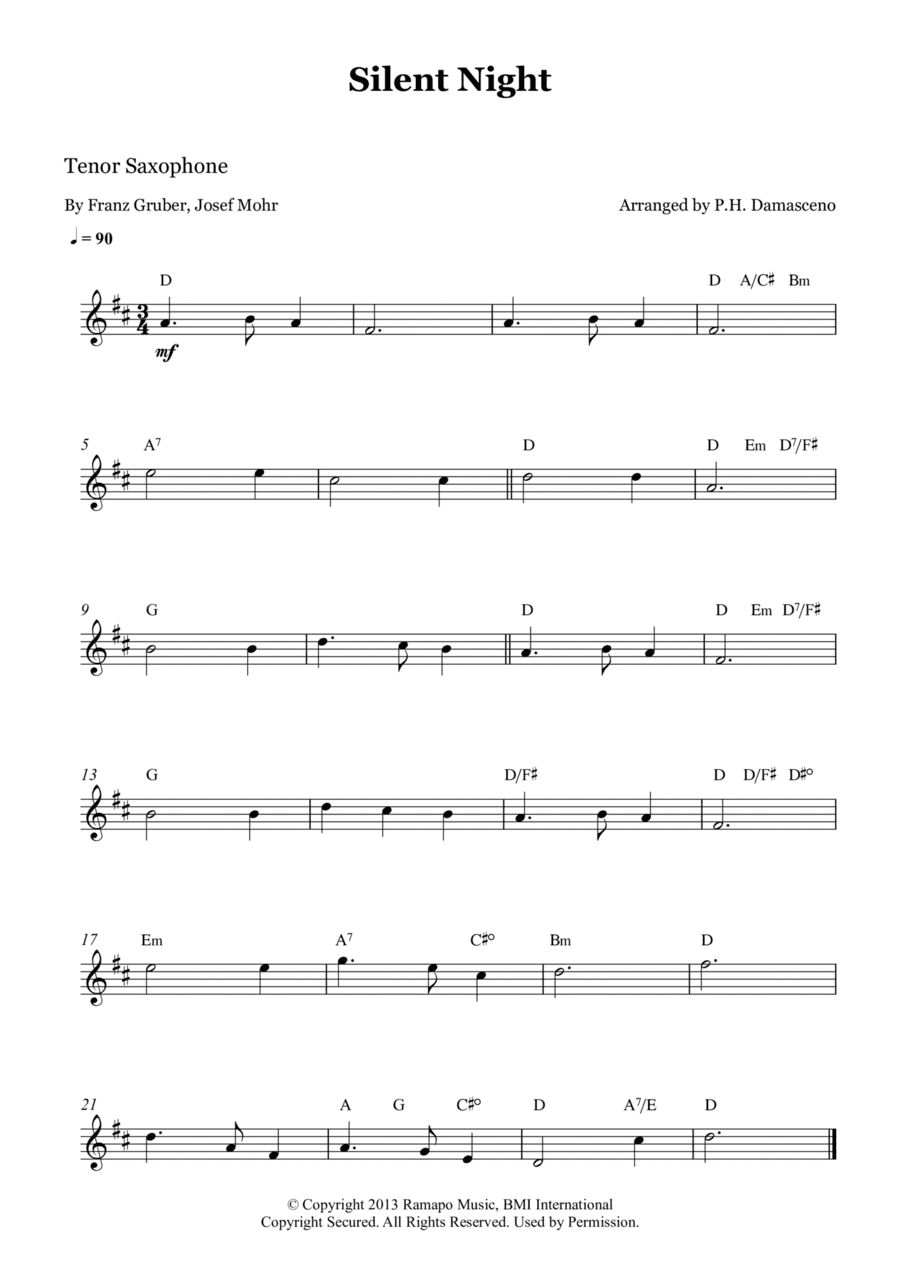 Silent Night (arr. P.H. Damasceno)