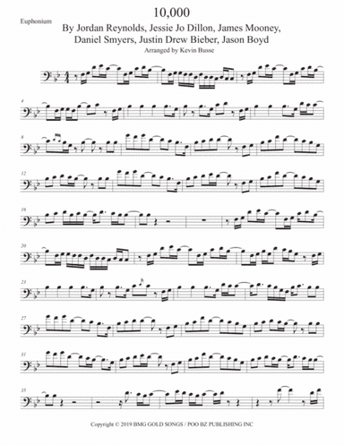 10,000 Hours (arr. Kevin Busse)