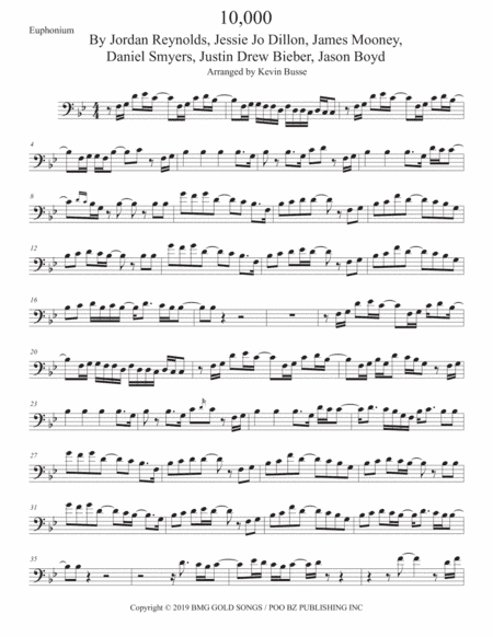 10,000 Hours (arr. Kevin Busse)