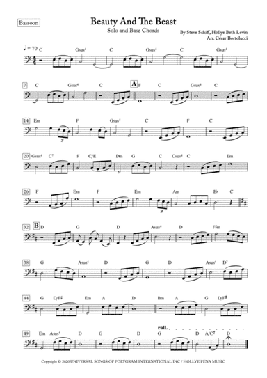 Beauty And The Beast (arr. ACT Bortolucci)
