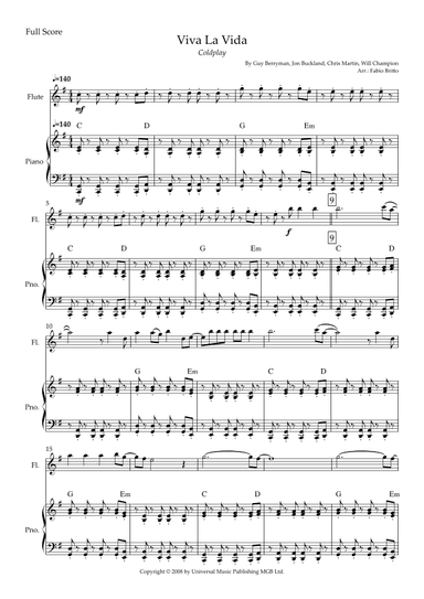 Viva La Vida (arr. Fabio Britto)