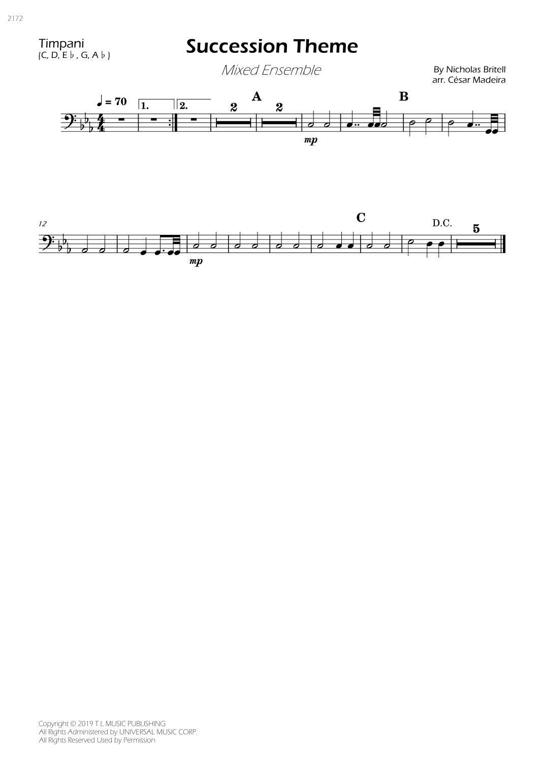 Succession Theme (arr. César Madeira)