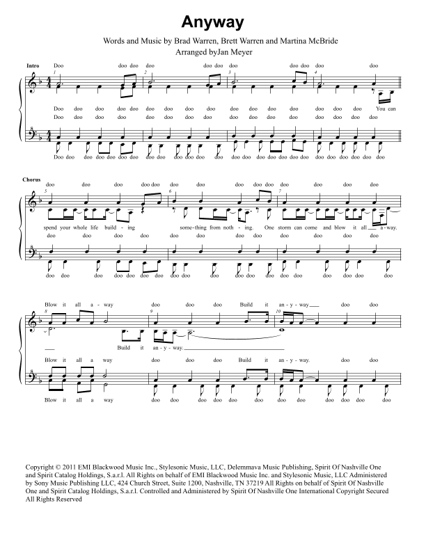 Anyway (arr. Jan Meyer)