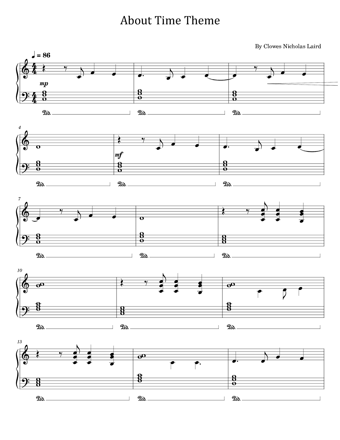 The About Time Theme (arr. poon)