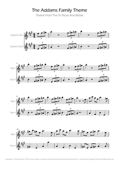 Addams Family Theme (arr. Ygor Nunes)