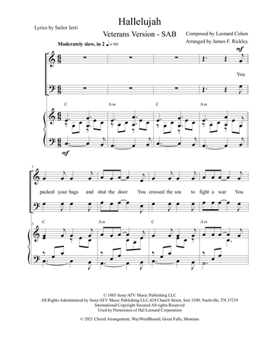 Hallelujah (arr. James F. Rickley)