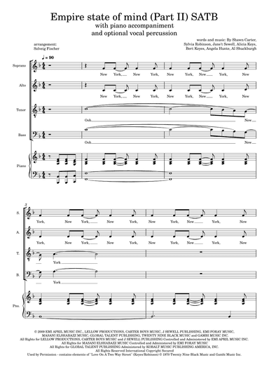 Empire State Of Mind (part Ii) Broken Down (arr. Solveig Fischer)