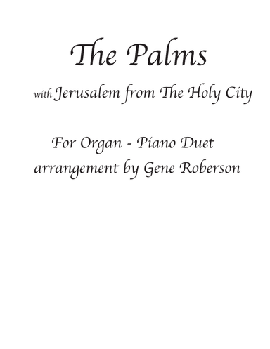 The Palms Organ Piano Duet  Advanced (arr. Gene Roberson)