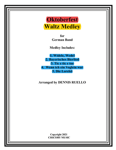 Oktoberfest Waltz Medley - German "Oom Pah" Band - Intermediate (arr. Dennis Ruello)