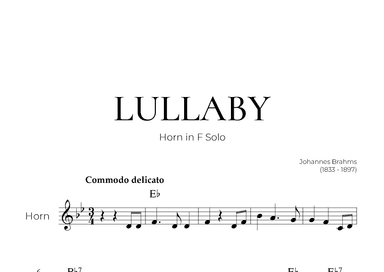 Lullaby (French Horn Solo) - Johannes Brahms (arr. Pedro Merendi)