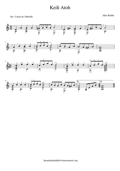 Keli Atoh (arr. Lucas de Almeida)