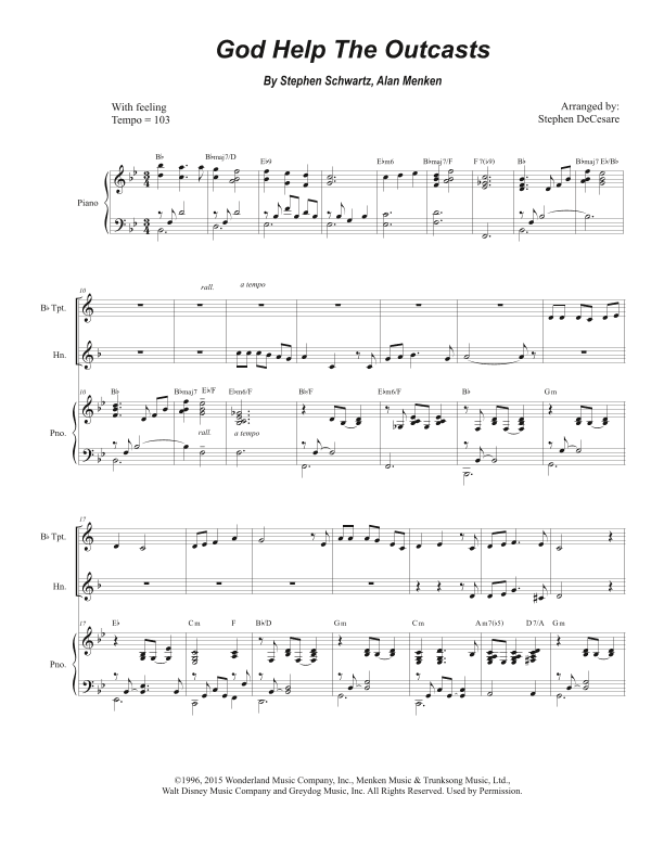 God Help The Outcasts (arr. Stephen DeCesare)