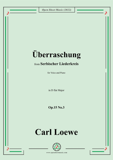 Loewe-Überraschung,in D flat Major,Op.15 No.3 (arr. OSM Press)