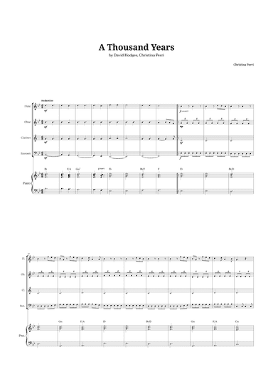A Thousand Years (arr. Langanho)