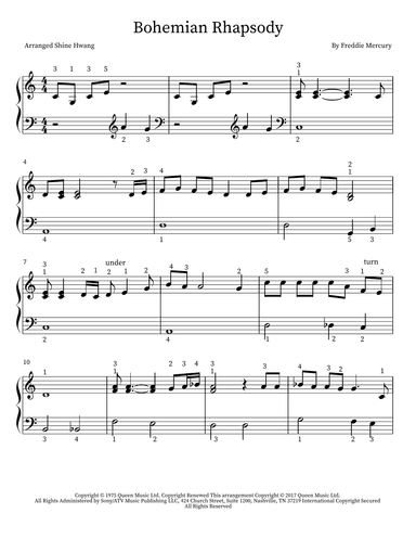 Bohemian Rhapsody (arr. Shine Hwang)