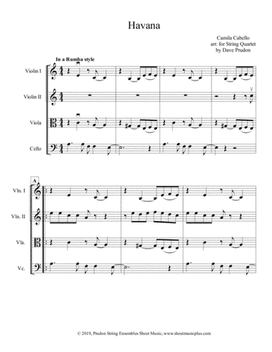 Havana (arr. Dave Prudon)