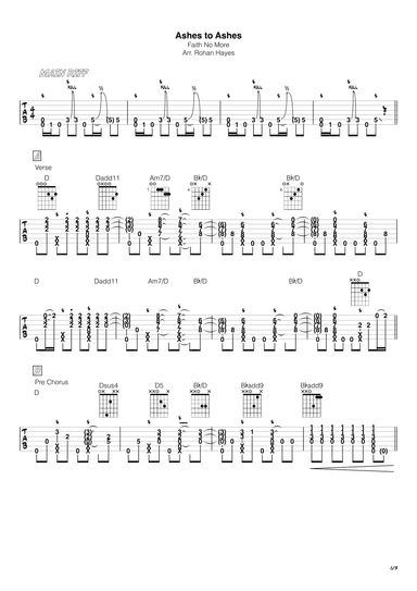 Ashes To Ashes (arr. Rohan Hayes)